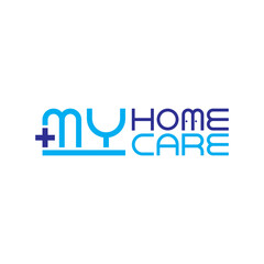 MY HOME CARE health service logo design vector