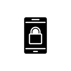 Mobile Security icon in vector. Logotype