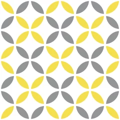 Farben des Jahres 2021 leuchtendes Gelb und ultimatives graues einfaches Blumenmuster. Abstraktes geometrisches diagonales nahtloses Muster. Geometrisches Design für Web und Druck auf Textilien, Stoff, Papier © Irin Fierce