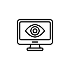 Monitoring icon in vector. Logotype