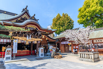 春の櫛田神社　福岡県博多区　Kushida Shrine in spring Fukuoka-ken Hakata-ku
