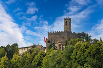 Fototapeta na wymiar Public monument of Poppi Castle in Tuscany, Italy