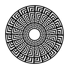 Abstract geometric circle circular pattern.