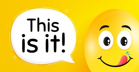 This is it symbol. Special offer sign. Vector