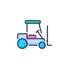 Forklift icon in vector. Logotype