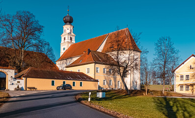 Naklejka premium Beautiful monastery Saint Salvator, Bavaria, Germany