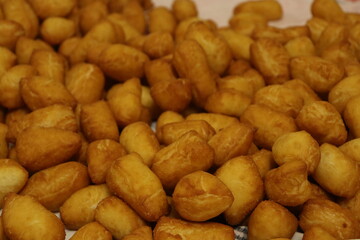 Kazakh delicious puffy fried bred baursak 