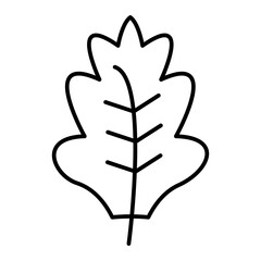 Vector Kale Outline Icon Design