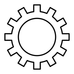 Vector ettings Outline Icon Design