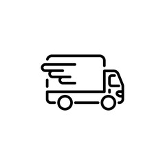 Fast Delivery Services icon in vector. Logotype