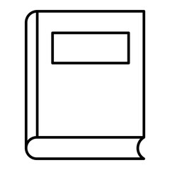 Vector Book Outline Icon Design