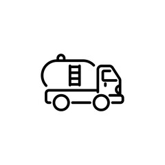 Oil Tanker icon in vector. Logotype