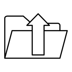 Vector Upload Outline Icon Design