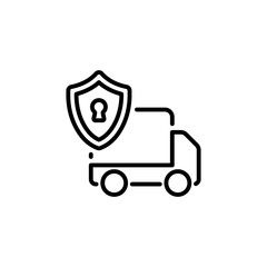 Delivery Protection icon in vector. Logotype