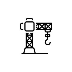 Logistics Crane icon in vector. Logotype
