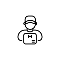 Delivery Men icon in vector. Logotype