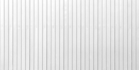 Panorama of White Corrugated metal background and texture surface or galvanize steel - 422278336