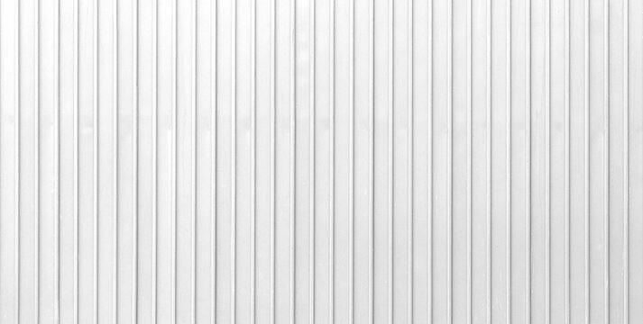 Panorama of White Corrugated metal background and texture surface or galvanize steel