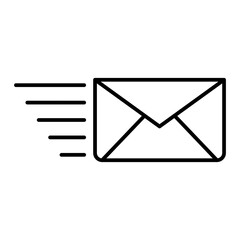Vector Express Mail Outline Icon Design