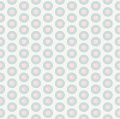 Seamless abstract primitive pattern.Simple hand drawn design dots.Cute pastel palette.Modern endless repeated print for textile, fabrics, wrapping, wallpapers, baby room, interior.Vintage style.Vector