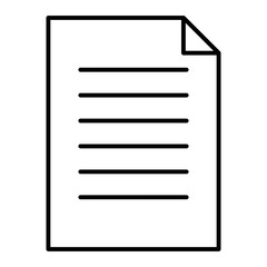 Vector Letter Outline Icon Design