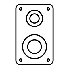 Vector Speaker Outline Icon Design