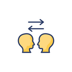 Conflict Management icon in vector. Logotype