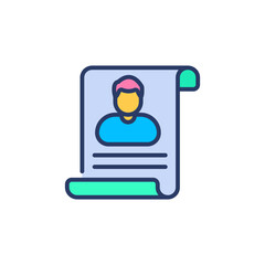 Applicant icon in vector. Logotype