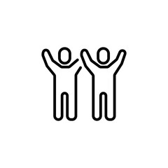 Fototapeta premium Team Morale icon in vector. Logotype