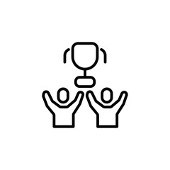 Team Success icon in vector. Logotype