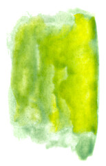 colorful watercolor background green color. Abstract art hand paint