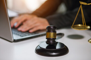 justice and law concept.Male judge Consultation and legal concepts, lawyers, 