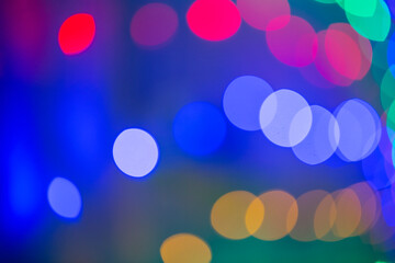 Unfocussed Abstract Colorful Light Decoration Background