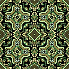 Seamless Abstract Allover for printing Dress Material and Furnishing