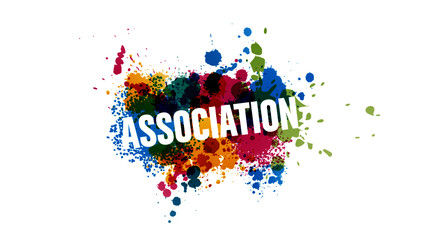 Obraz premium association et tache de couleur