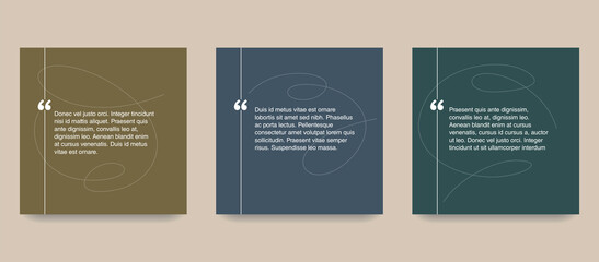 Quotes template in decorative frame block