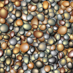 Seamless abstract pattern. Pebble beach.