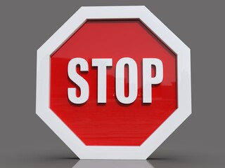 Roadsign with Symbol for Prohibited Activities