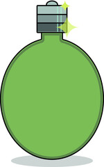 green army flask bottle
