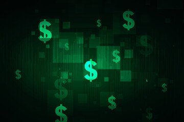 2d rendering usd Dollar symbol 