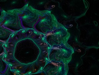 Imaginatory fractal background generated Image