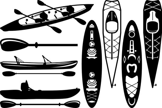 Download 5 472 Best Kayak Silhouette Vector Images Stock Photos Vectors Adobe Stock