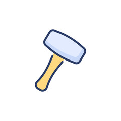 Mallet icon in vector. Logotype