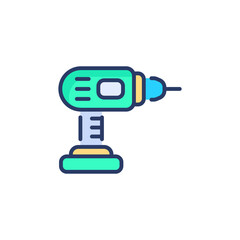 Electric Drill icon in vector. Logotype