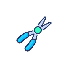 Needle Nose Pliers icon in vector. Logotype