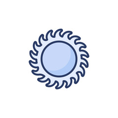 Circular Saw Blade icon in vector. Logotype