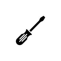 Screwdriver icon in vector. Logotype