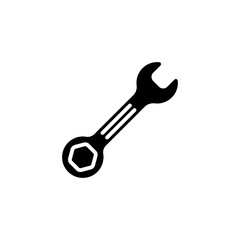 Wrench icon in vector. Logotype
