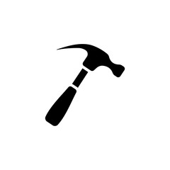 Hammer icon in vector. Logotype