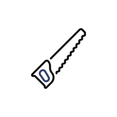 Handsaw icon in vector. Logotype